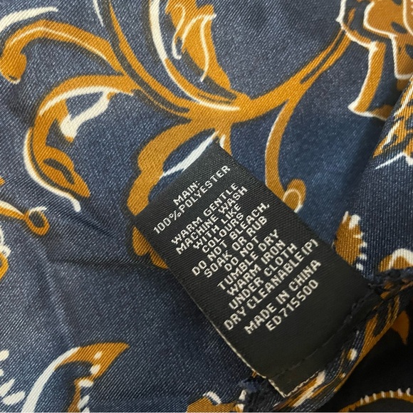 ESTELLE Womens Capitano Paisley Print Brown Navy Plus Size 2X Dress NEW - Picture 12 of 12